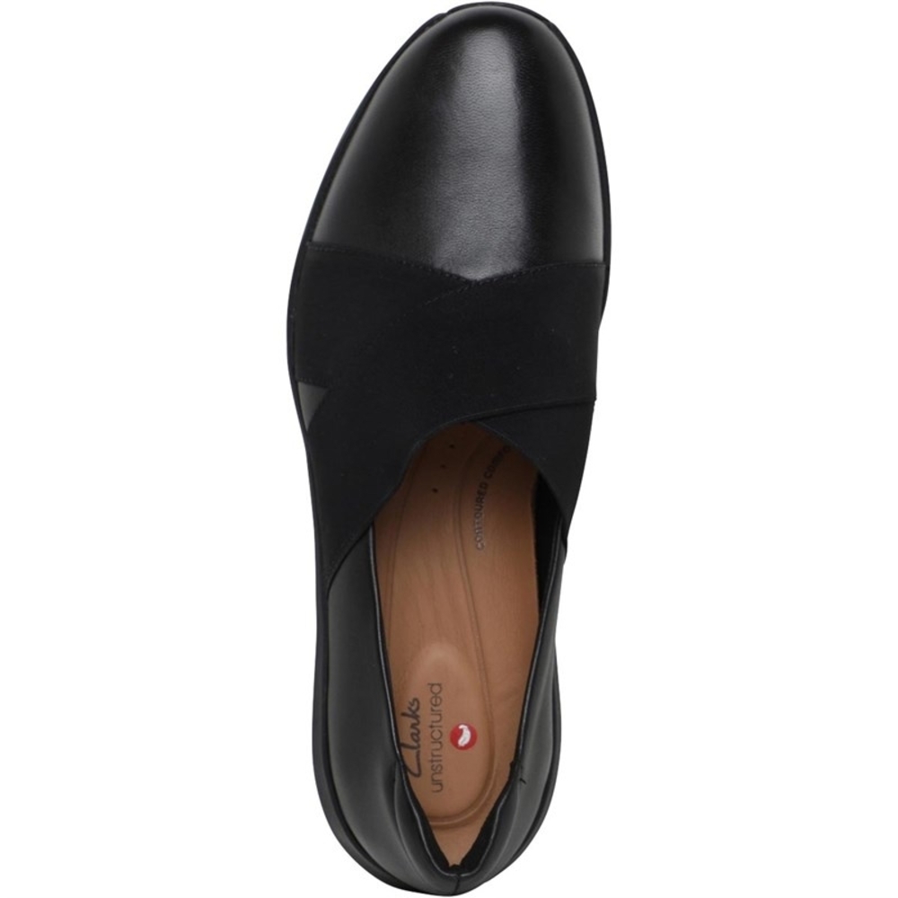 Clarks Women's Tawnia Band Black Slip-On Shoes